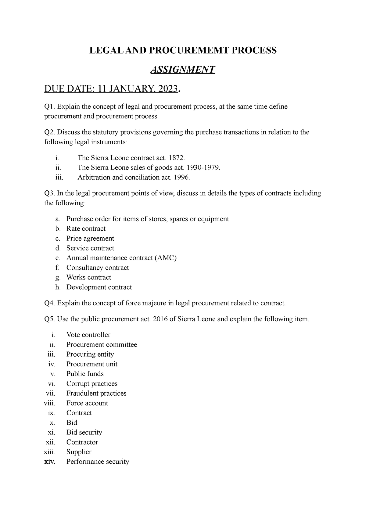 assignment legal definitions