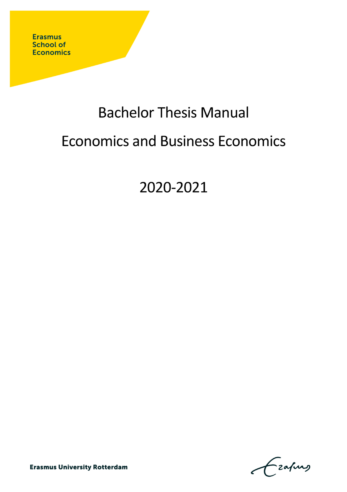 thesis erasmus economics
