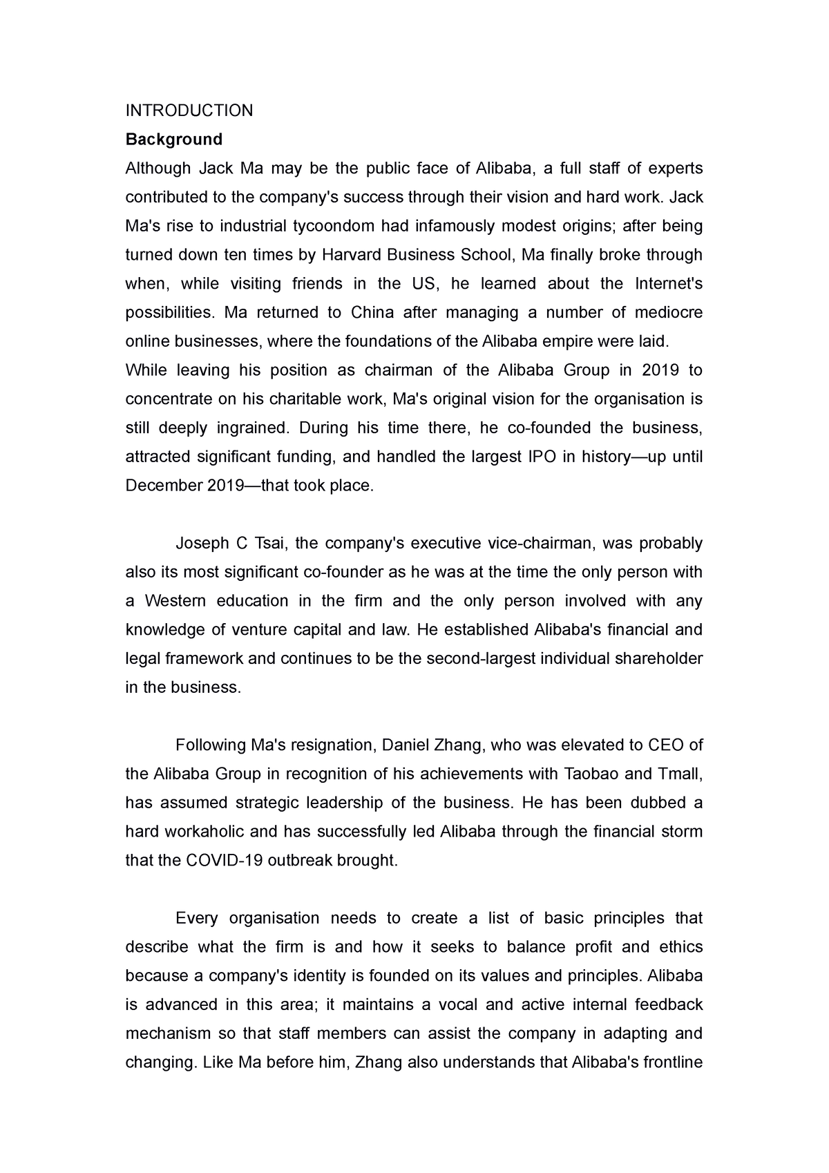 Intro n swot - E-commerce - USM - Studocu