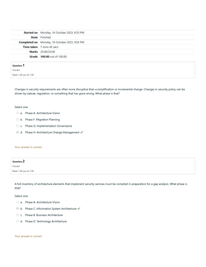 UGRD-IT6300A Information Assurance And Security 1 Final Quiz 2 - 1 ...