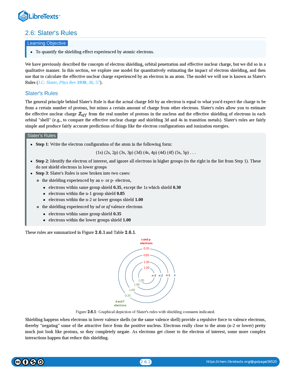 Slater's rule notes 2 Slater's Rules To quantify the shielding