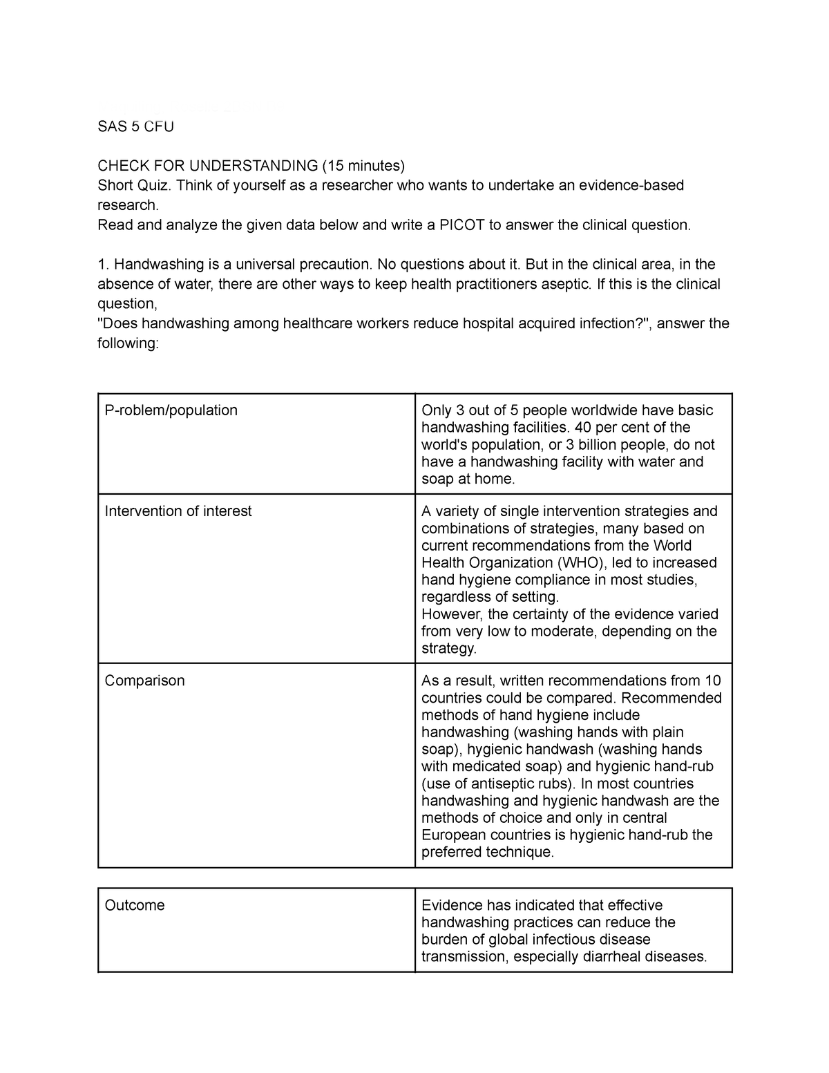 Research SAS 5 - For practice - Maquiling, Roselle 2BSN B SAS 5 CFU ...