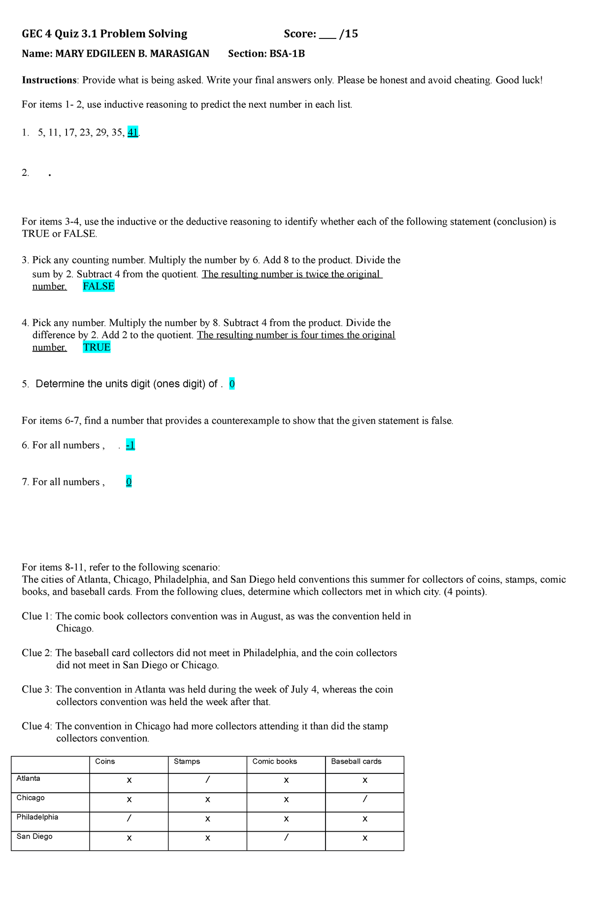 GEC 4 Quiz 3.1 B - Essays About Activities. - GEC 4 Quiz 3 Problem ...