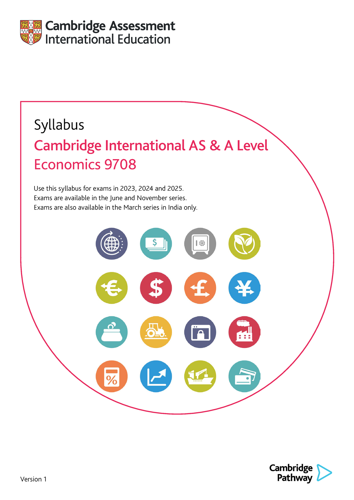 AL 2023 2025 syllabus Version 1 Syllabus Cambridge International AS