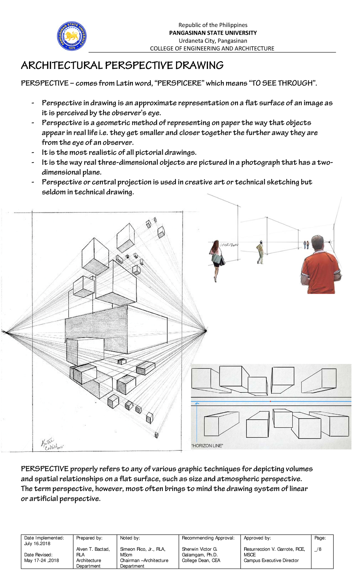 notes Perspective - PANGASINAN STATE UNIVERSITY Urdaneta City ...