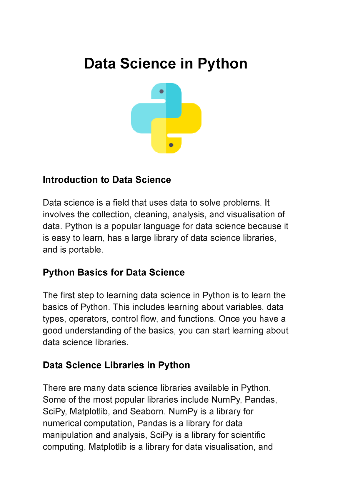 assignment 1 introduction to data science in python