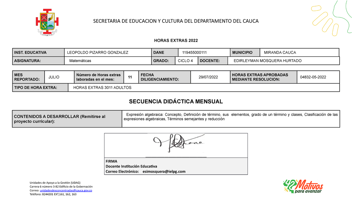 Edirleyman Mosquera Ciclo 4 Matematicas Julio - SECRETARIA DE EDUCACION