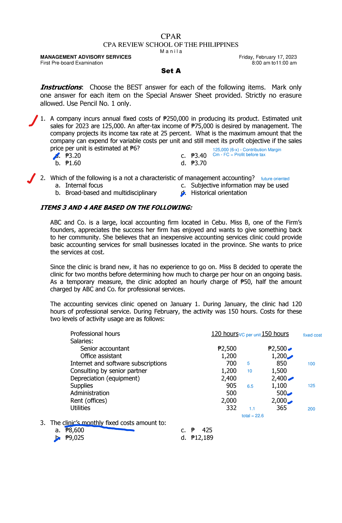 MAS First Preboard Questions - CPAR CPA REVIEW SCHOOL OF THE ...