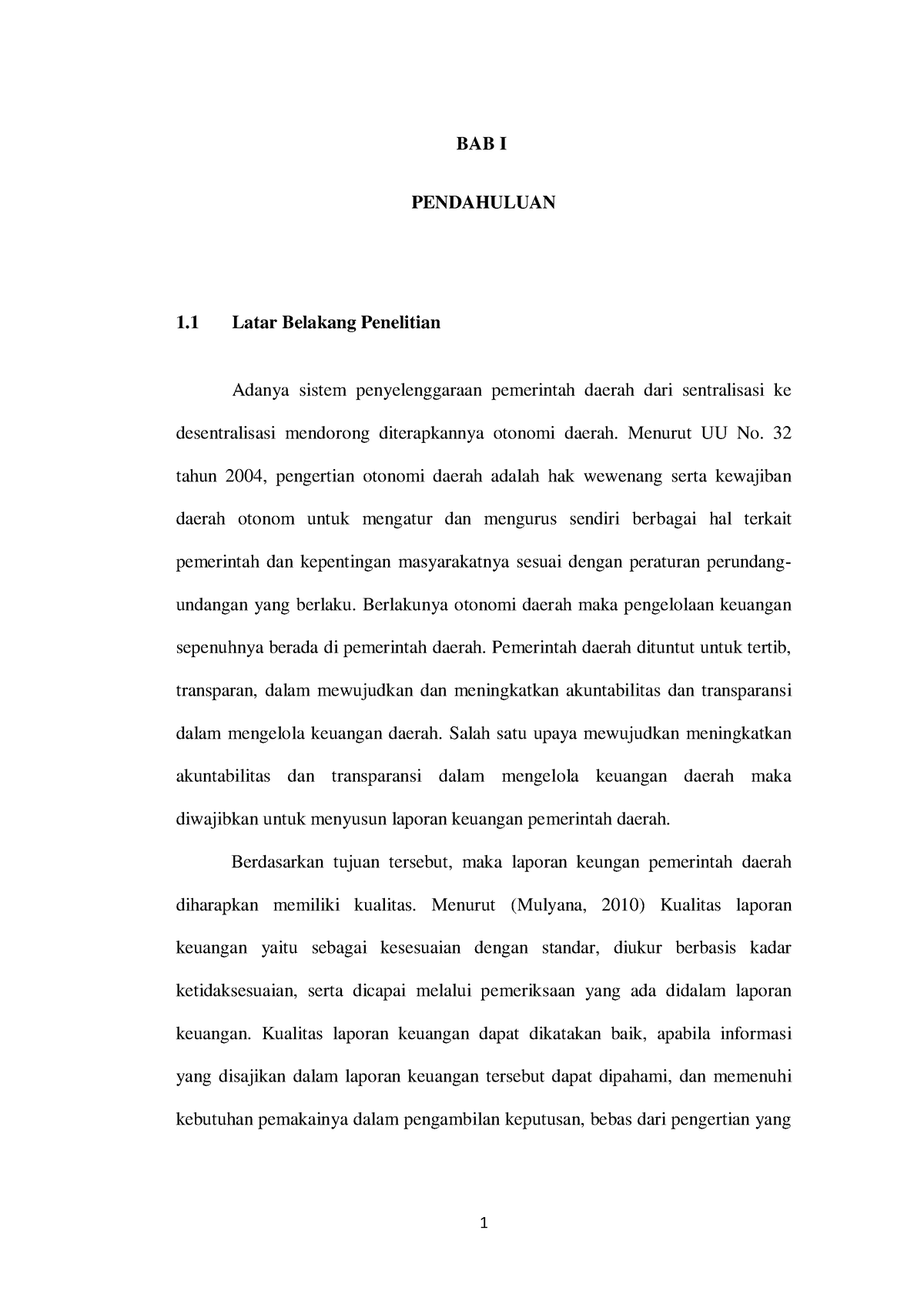 Pengaruh Standar Akuntansi Pemerintah, Sistem Pengendalian Internal ...