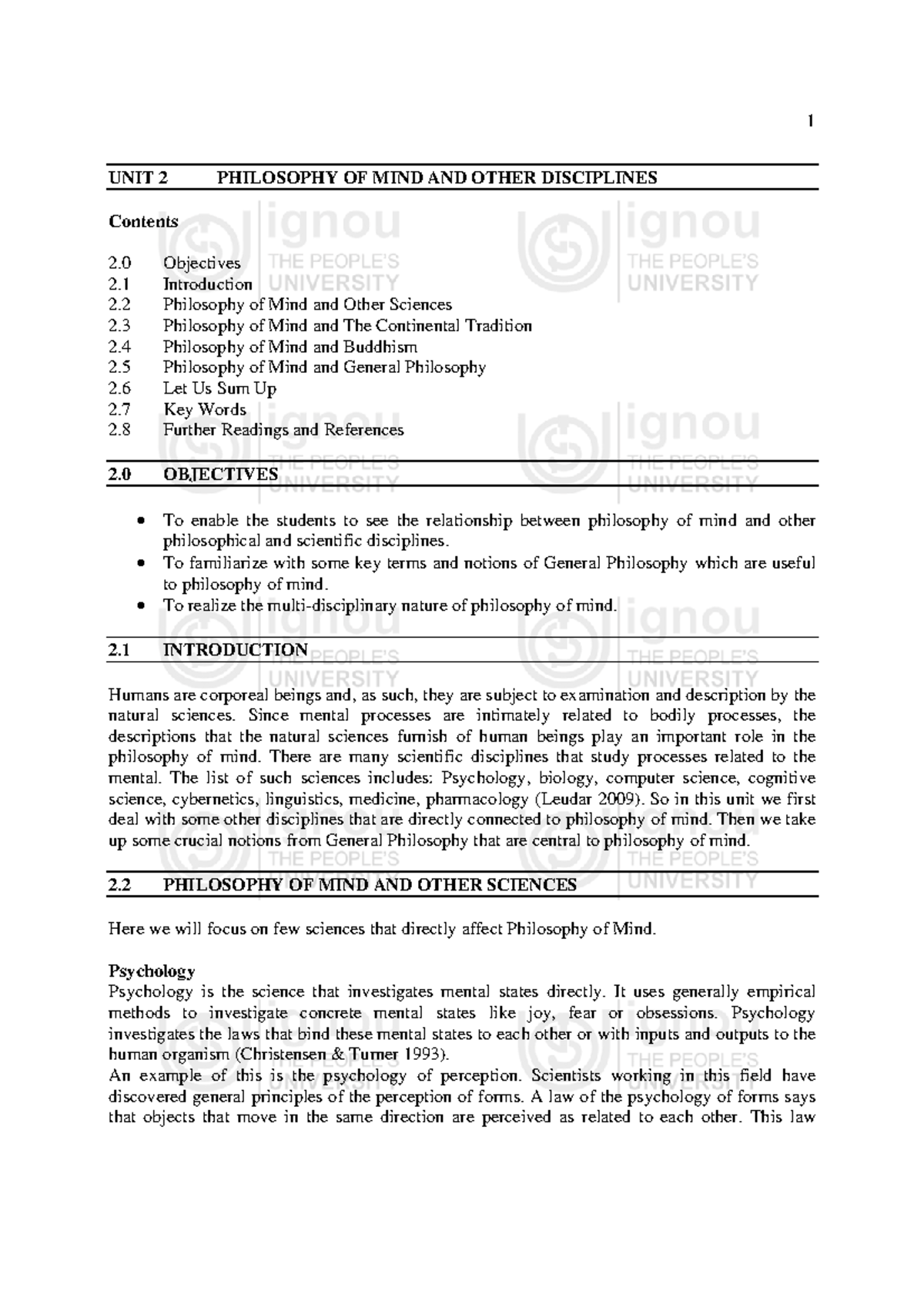 Unit-2 (15) - Memory and language - UNIT 2 PHILOSOPHY OF MIND AND OTHER ...