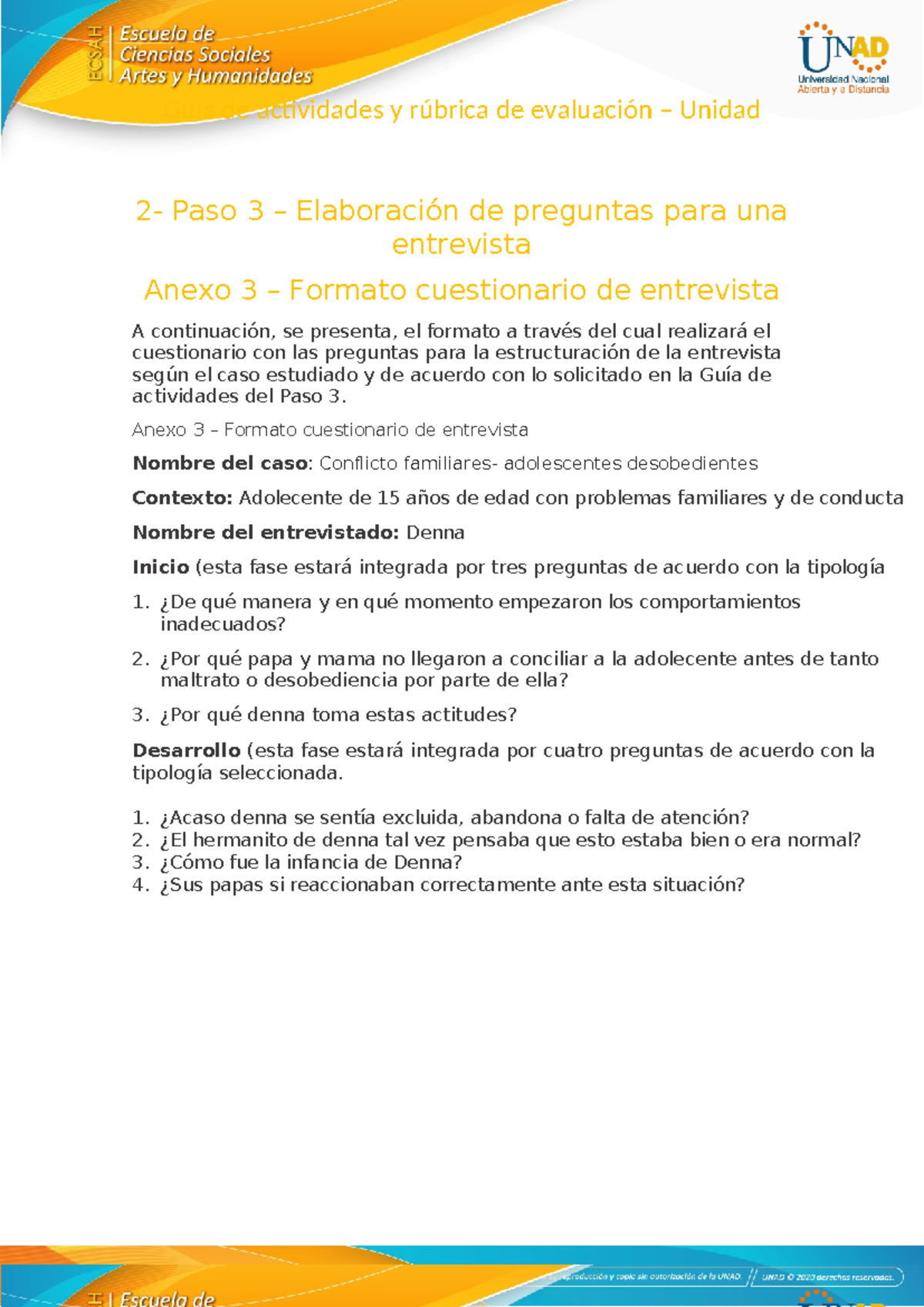 Anexo Formato Cuestionario De Entrevista Paso Elaboraci N De Preguntas Para Una