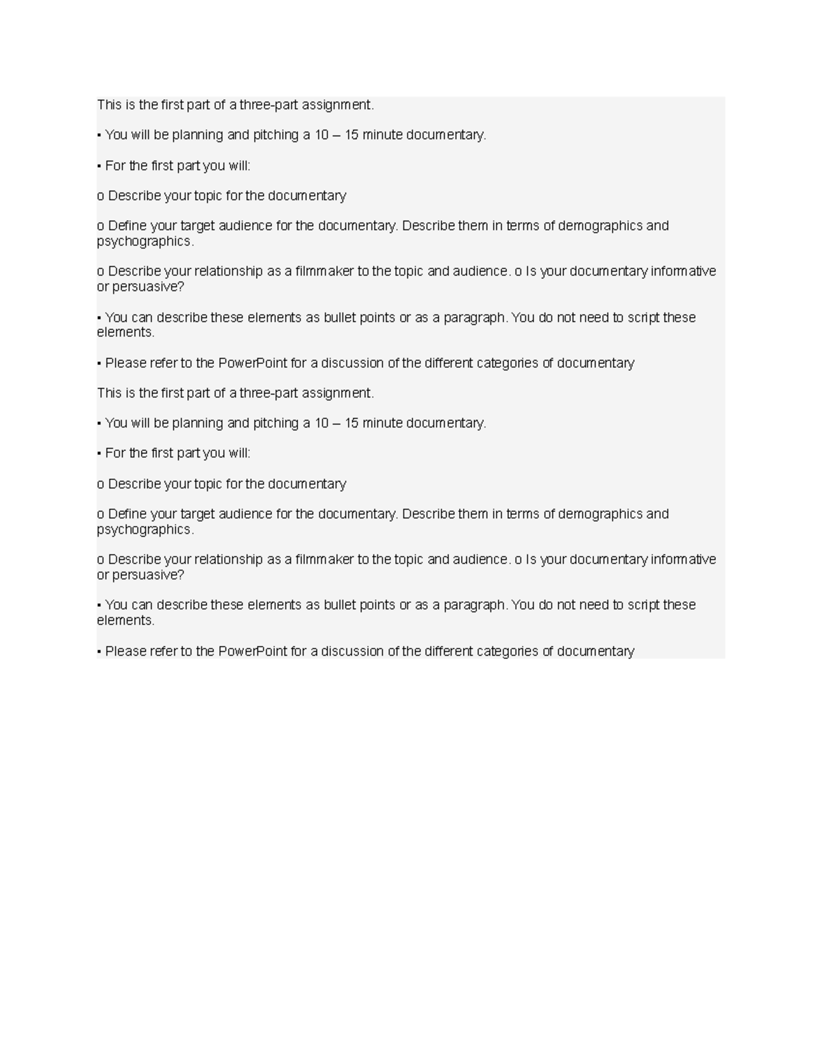 Assignment 12 - This is the first part of a three-part assignment. You ...