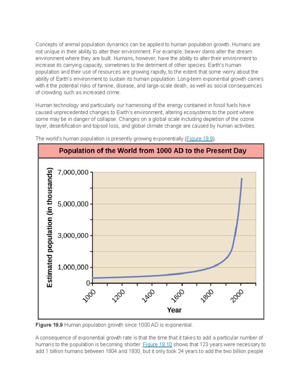 The Human Population - notes - Concepts of animal population dynamics ...