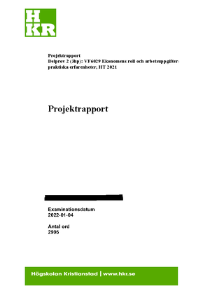 Forskningsrapport - Betyg: 5 - Forskningsrapport Delprov 1 (3 Hp ...