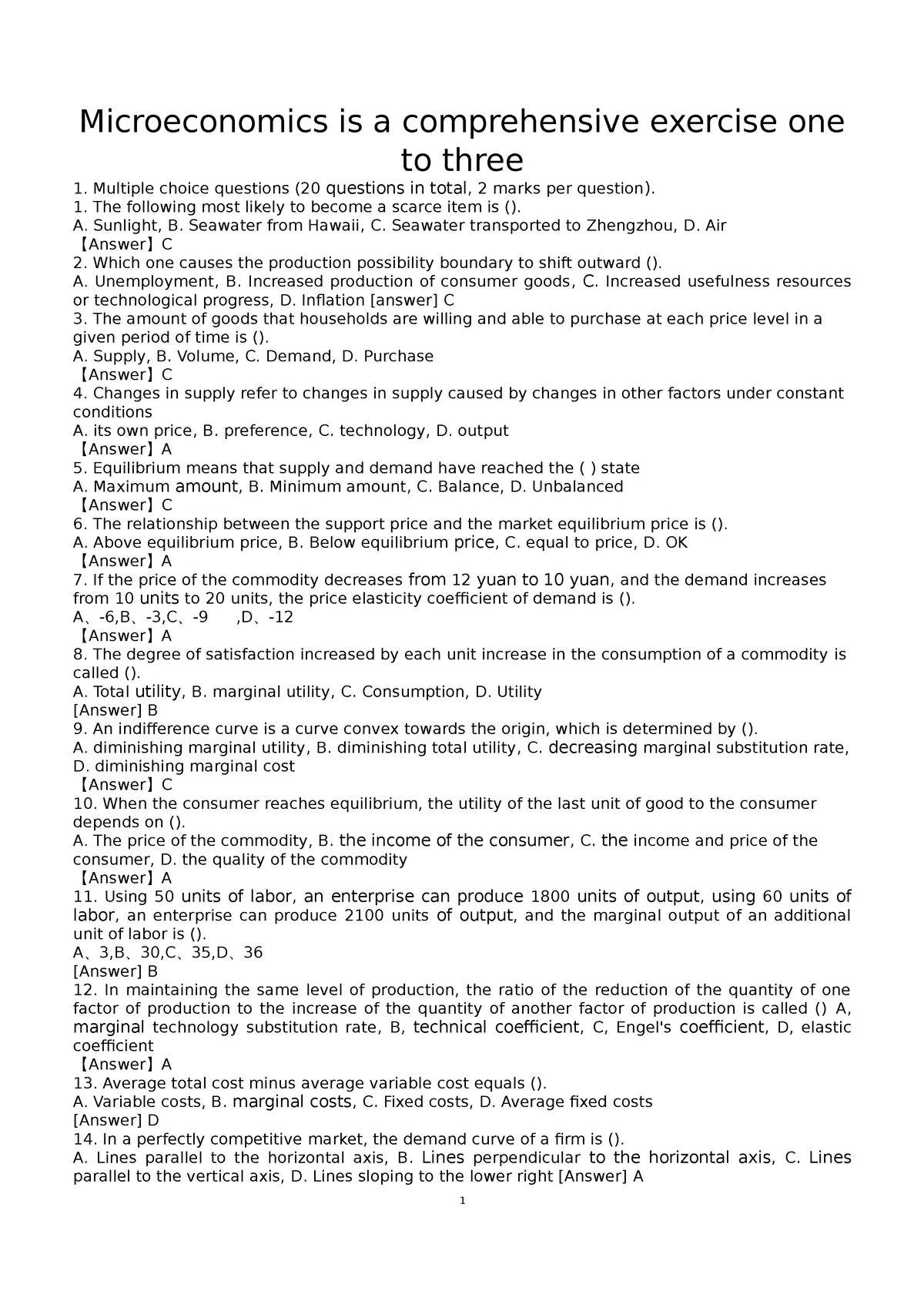 microeconomics-is-a-comprehensive-exercise-one-to-three-multiple