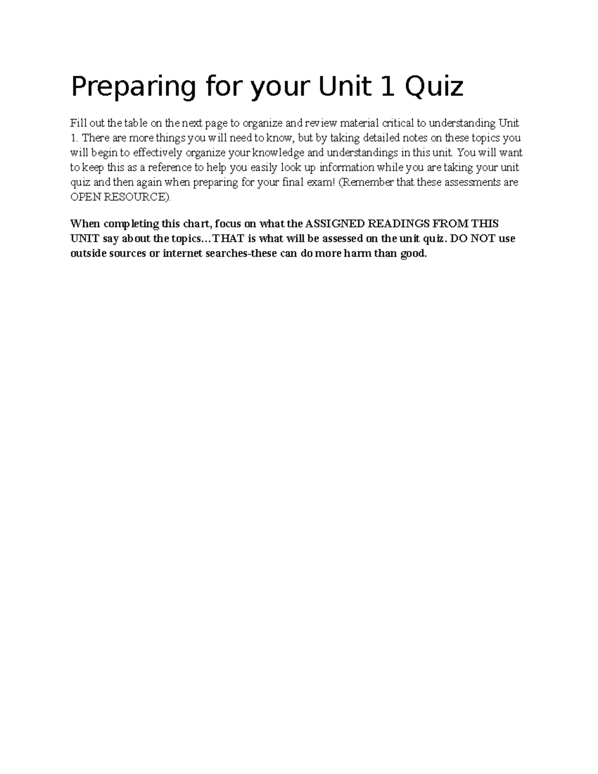 Unit 1 Study Guide - Chapter 1 The American Yawp - Preparing For Your ...