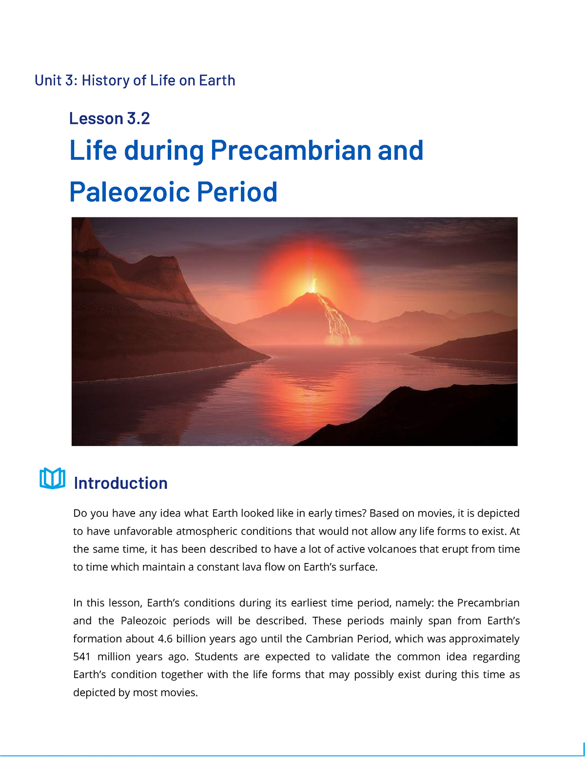 paleozoic era earths surface