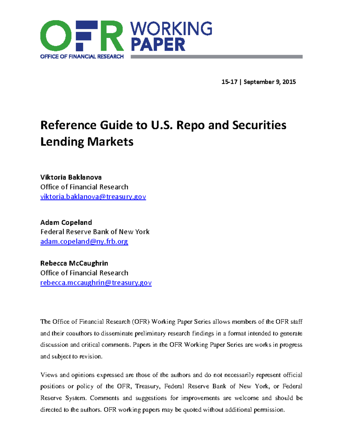 OFRwp-2015-17 Reference-Guide-to-U - The Office of Financial Research ...