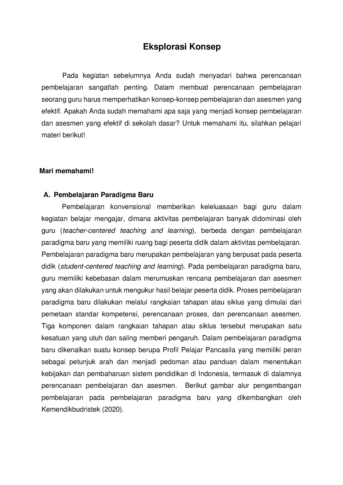 Eksplorasi T1 - Eksplorasi Konsep Pada Kegiatan Sebelumnya Anda Sudah ...