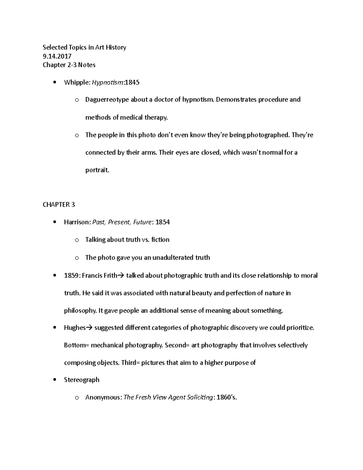Stiah - Chapter 2-3 Lecture Notes - Selected Topics in Art History 9 ...
