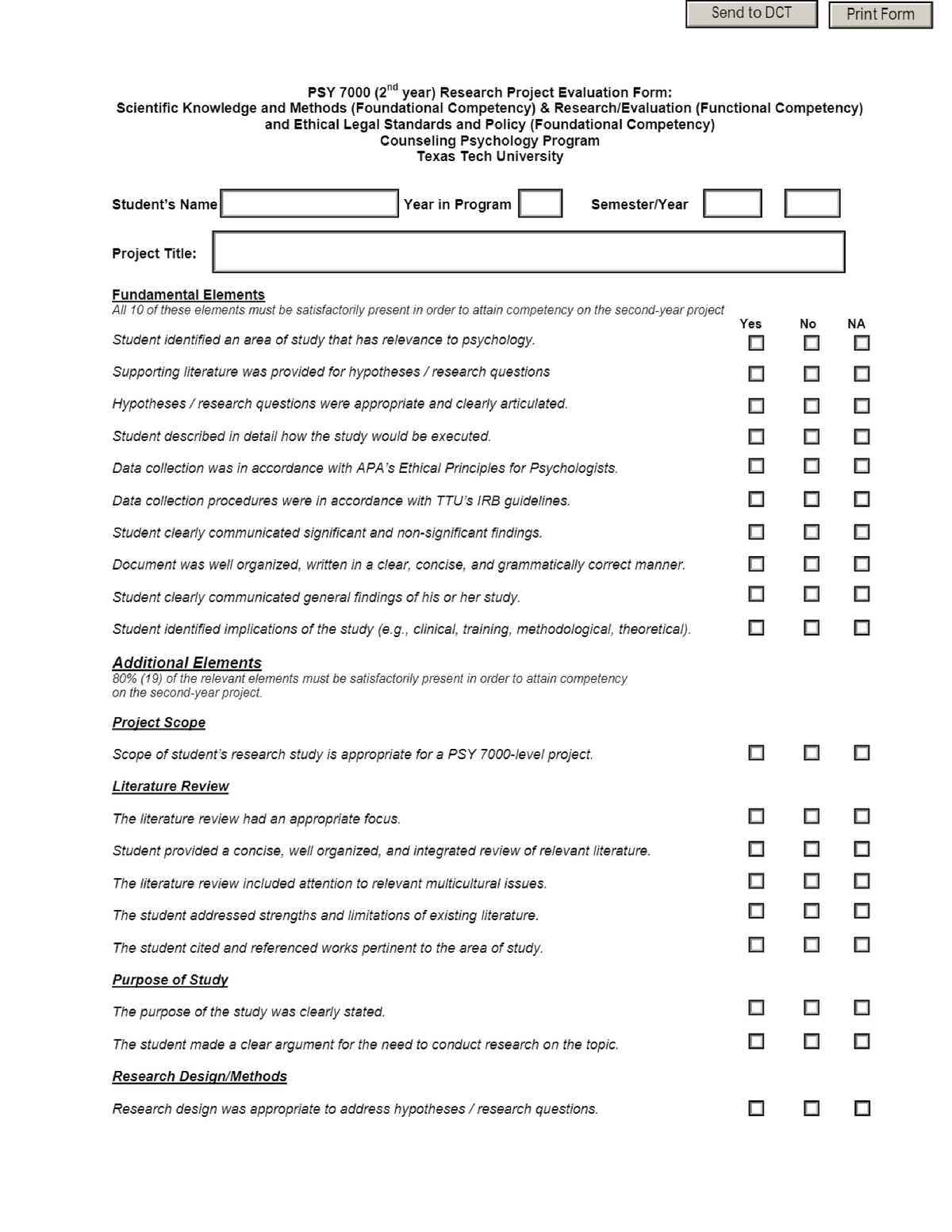 Project Evaluation Form - Studocu