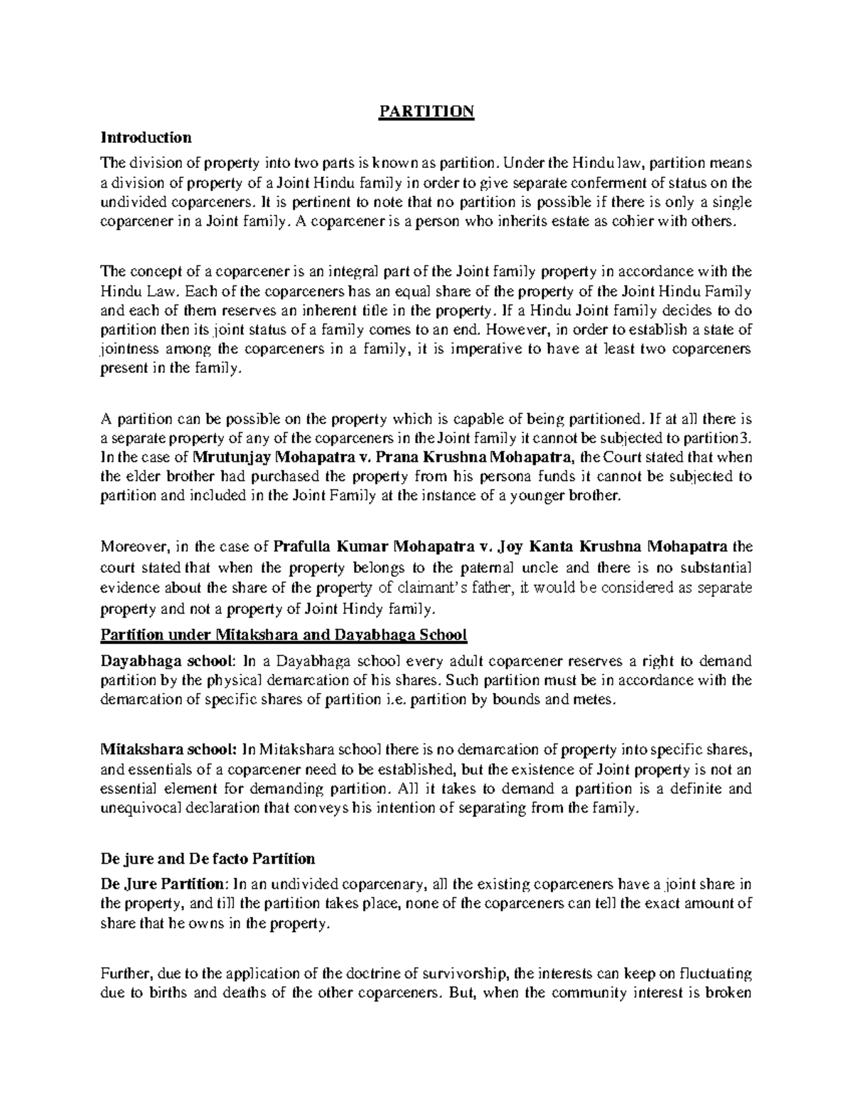 112019 1646647119 Partition PARTITION Introduction The division of