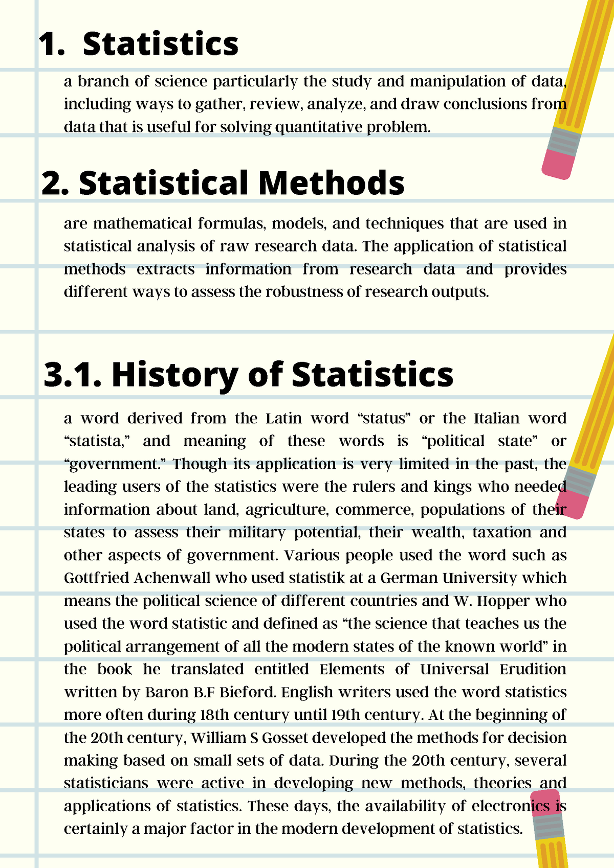 statistics application assignment