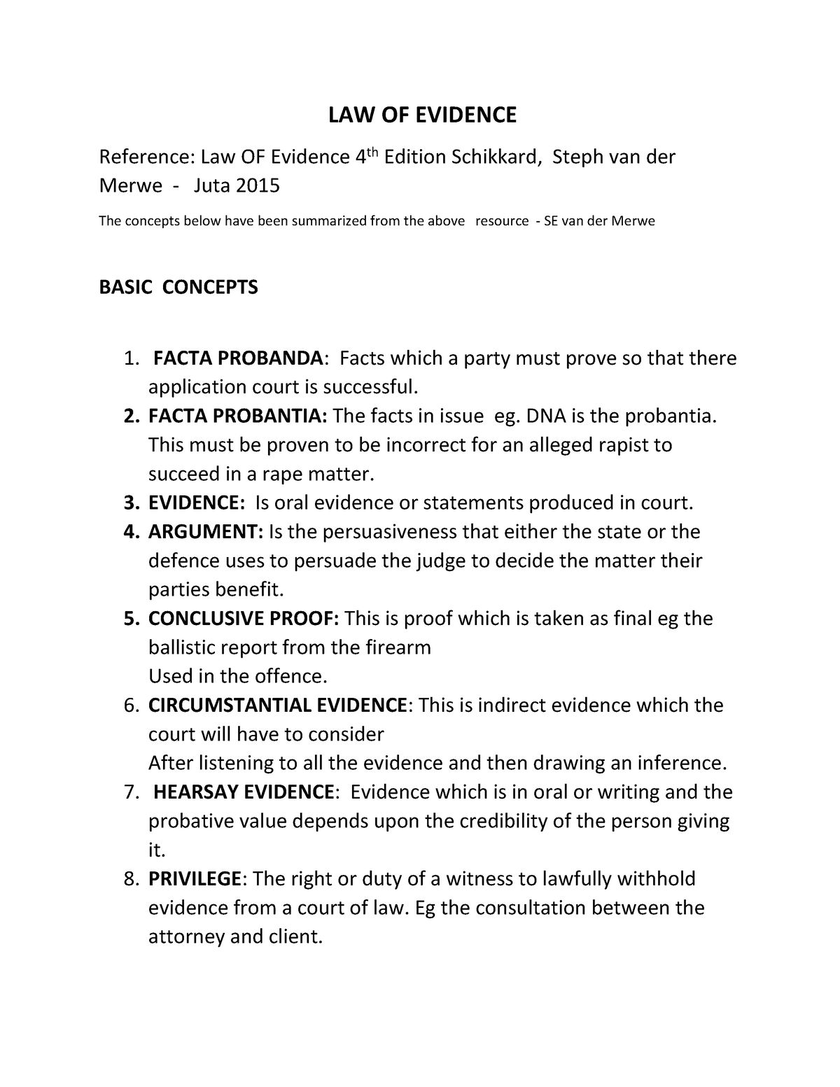 lesson-1-evidence-law-of-evidence-reference-law-of-evidence-4th