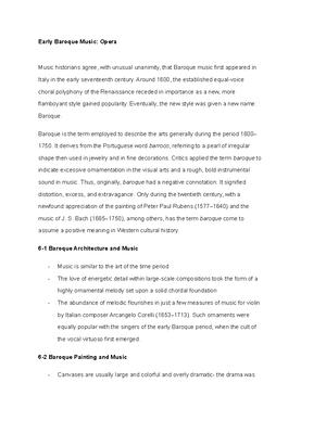 Ch 3 MUS - Color, Texture, Form and Style - Ch 3 Notes The “what” of ...