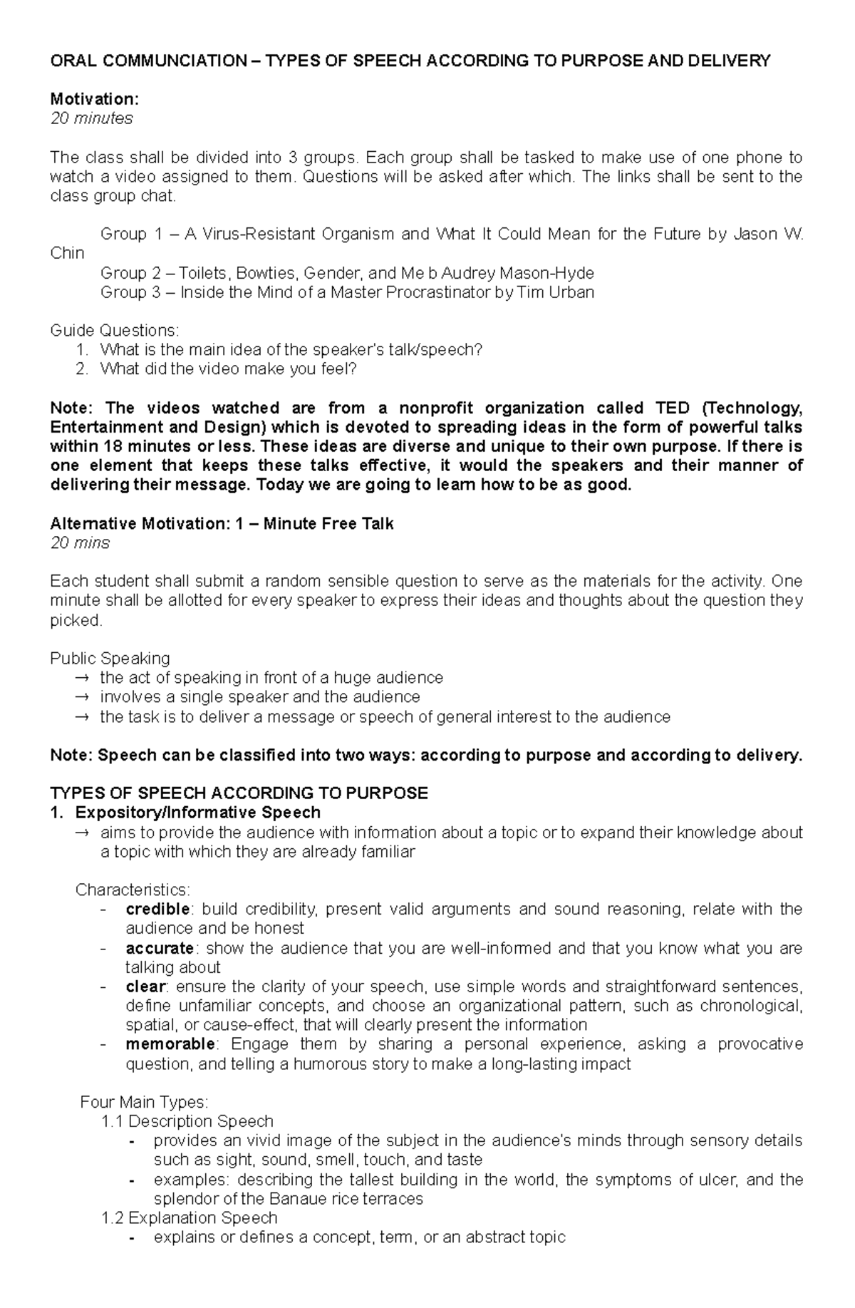 lecture-types-of-speeches-oral-communciation-types-of-speech