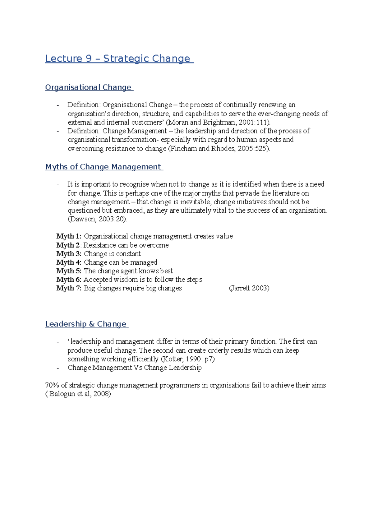 lecture-9-strategic-change-lecture-9-strategic-change