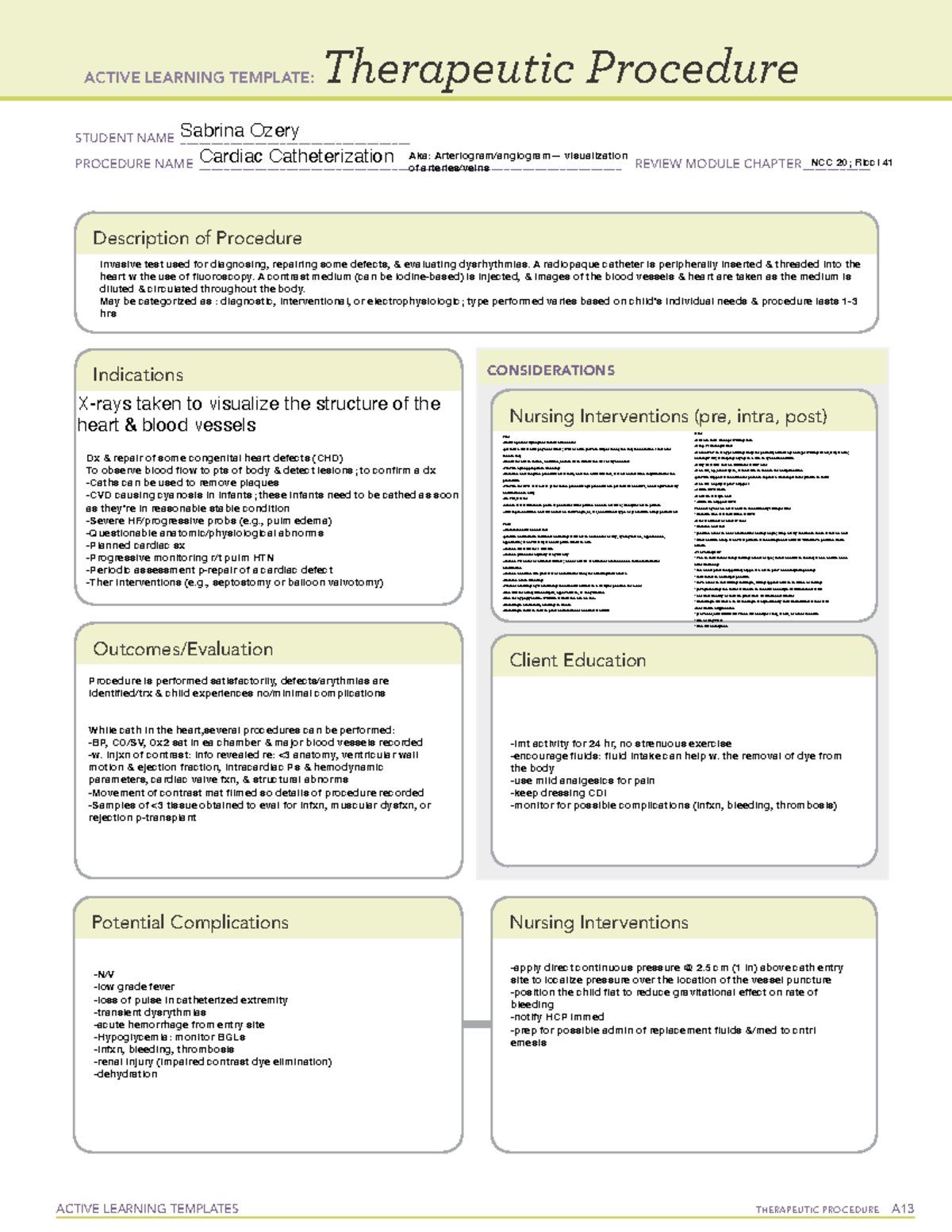 Cardiac Cath Ther Procedure ATITemplate pdf - ACTIVE LEARNING TEMPLATES ...