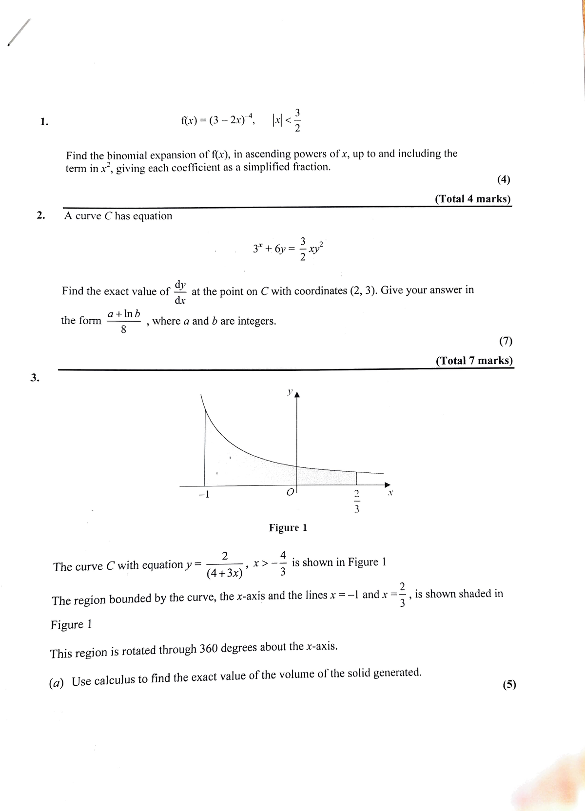 Adobe Scan 26 Feb 2022 - Alevel mathematics - 1. )-(3-2)