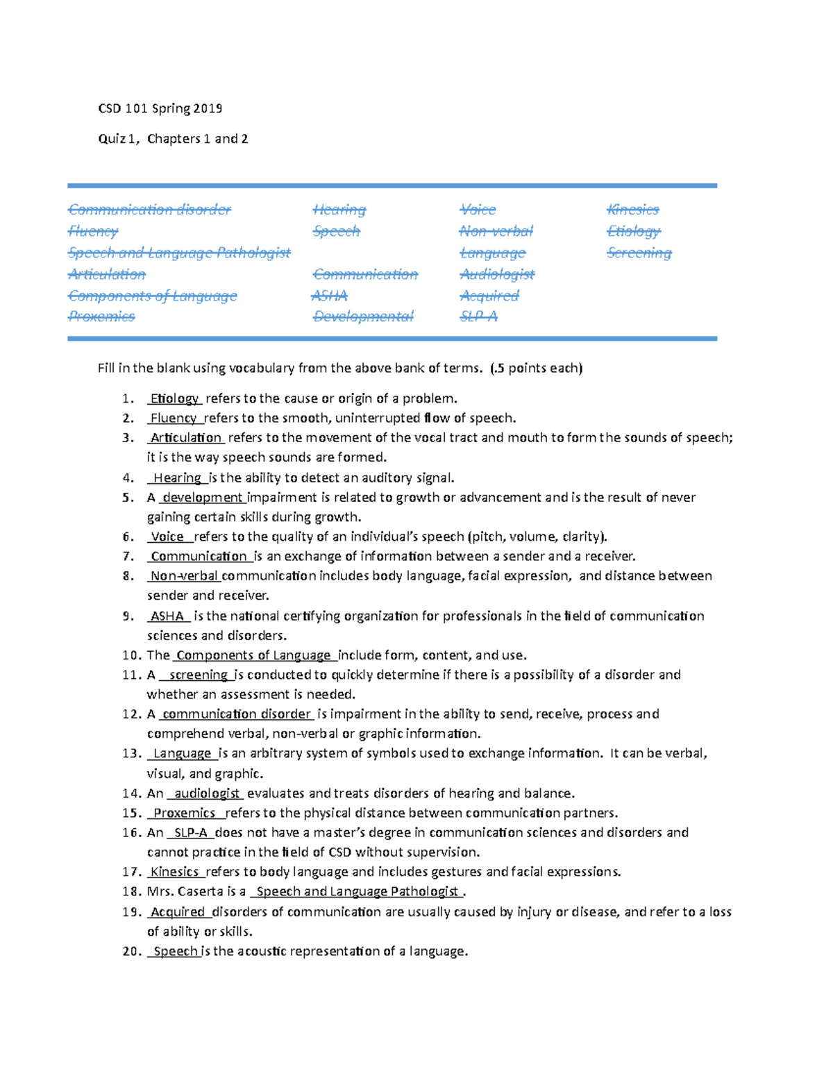 Chapter 1 And 2 Quiz - Ch 1 & 2 Quiz - Csd 101 Spring 2019 Quiz 1 