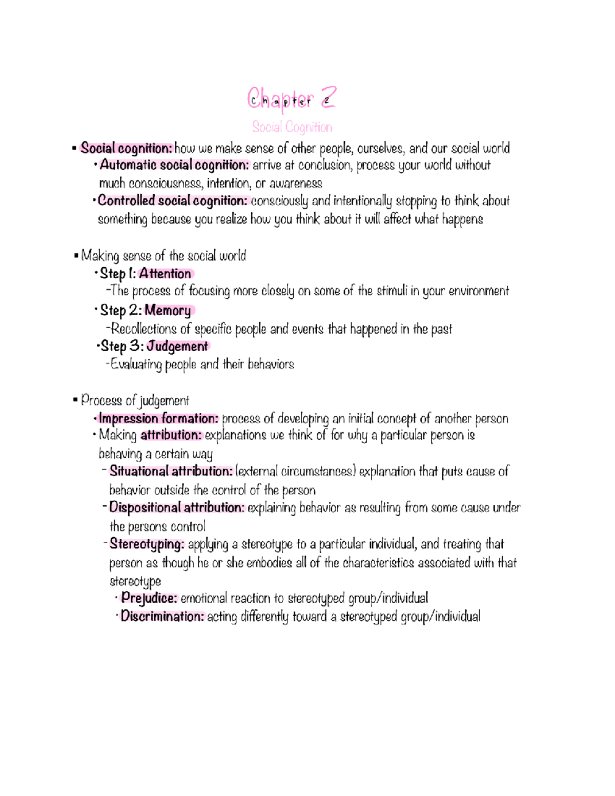 Chapter 2 Social Cognitive - COM252 - Studocu