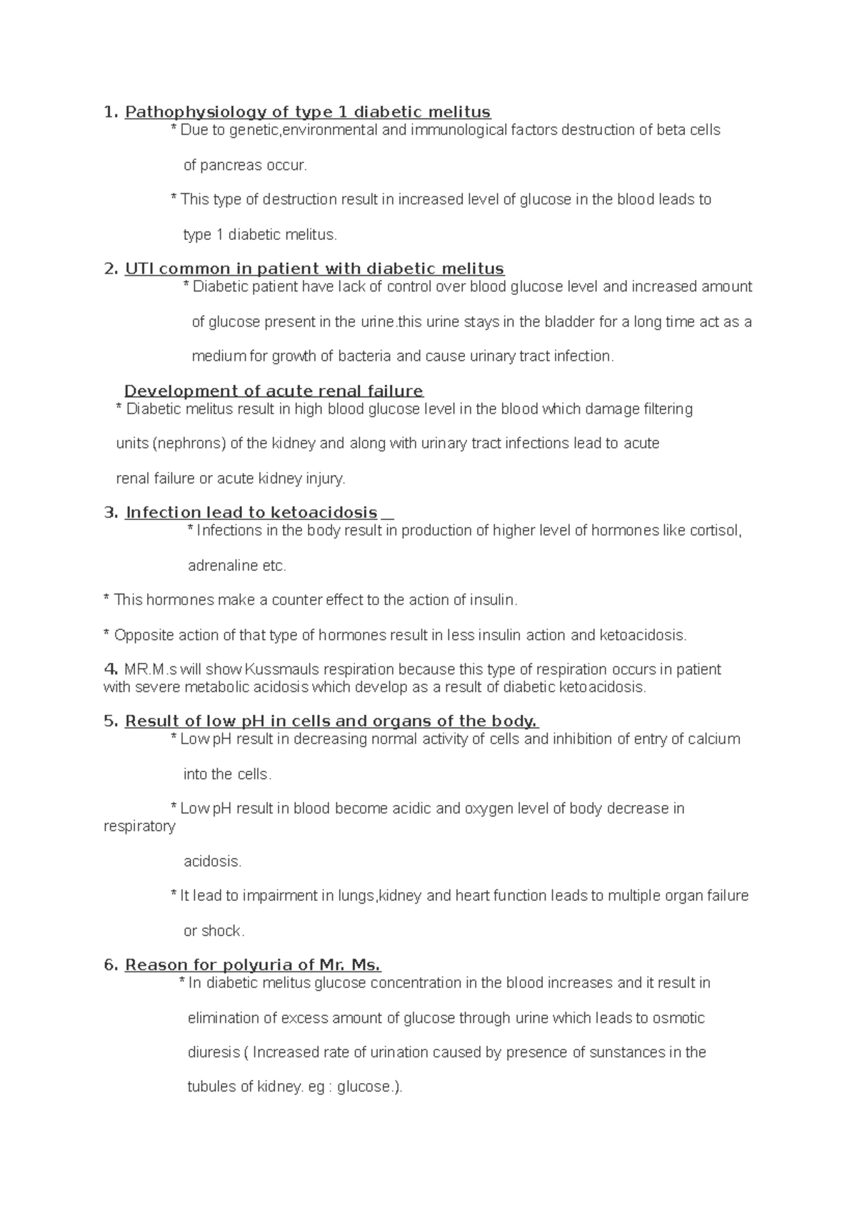 metabolism type 1 diabetes mellitus management part 1 case study