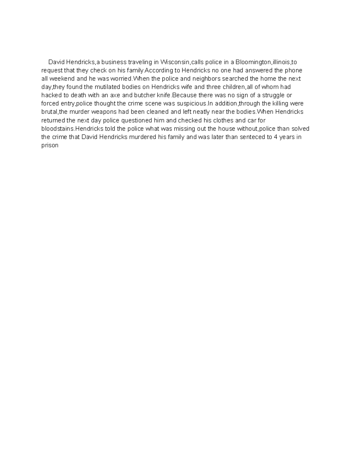 David Hendricks Murder - p3osp2v