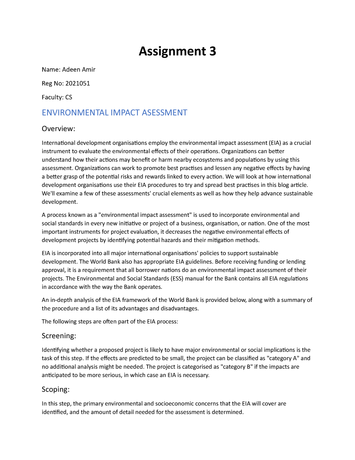 assignment #3 part 1 raising organizational awareness paper