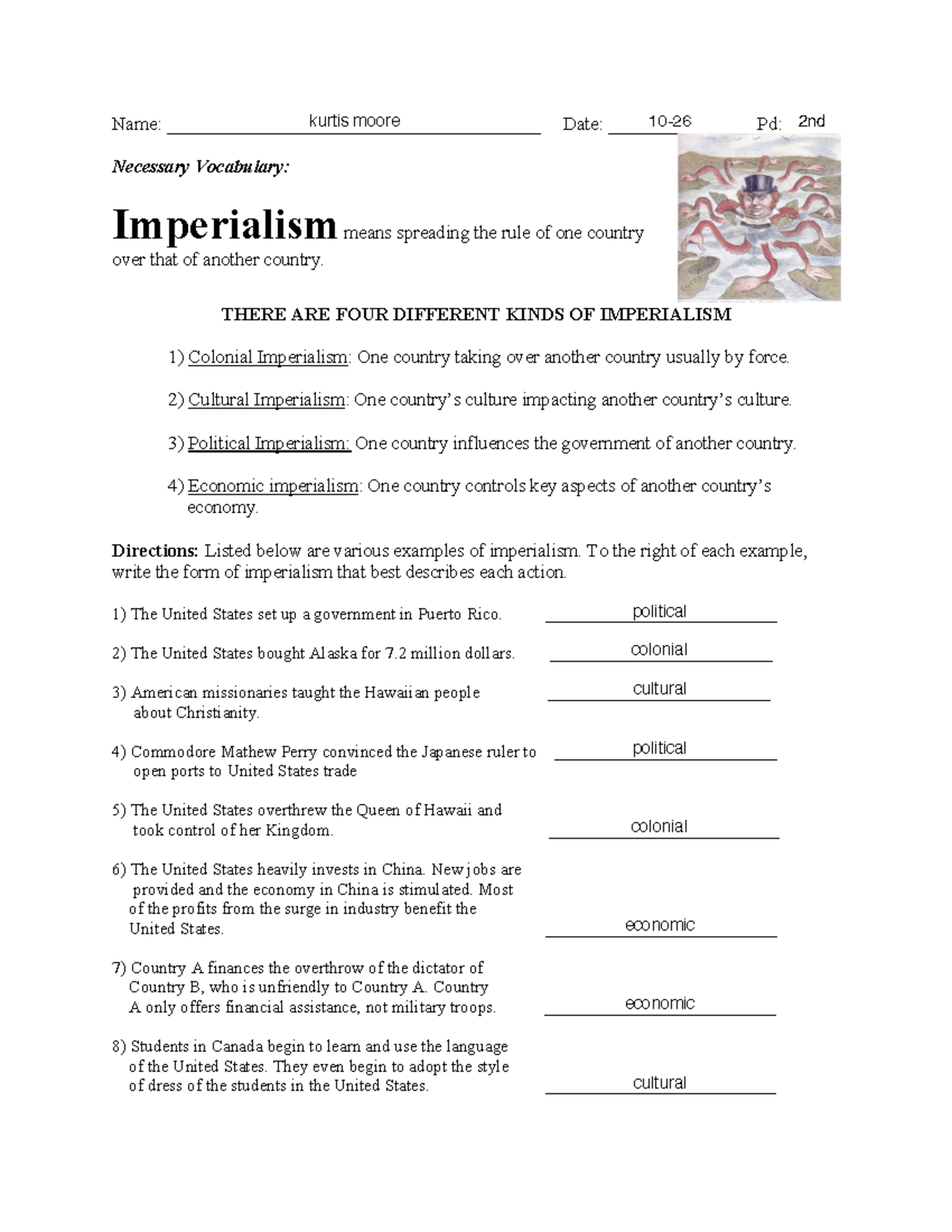 What Are Some Reasons For Imperialism