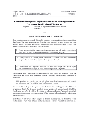 exemple de dissertation critique