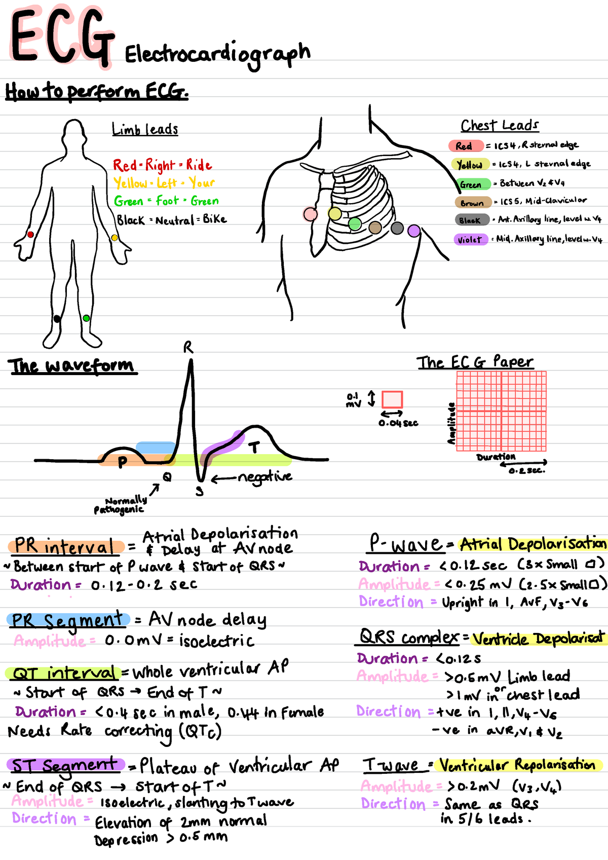 ECG the full guide - £ ( G- Electrocardiograph How to perform ECG ...