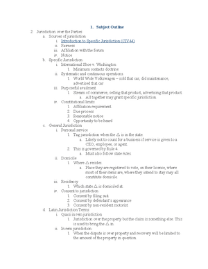Ford Case Breakdown - case brief - Ford v. Montana Eighth Judicial ...