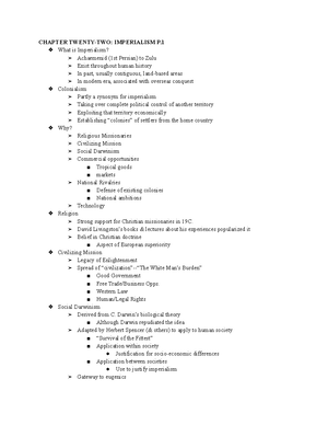 HIST 101 Notes - Dr. Perez's History 101 lecture class from day 1 to ...