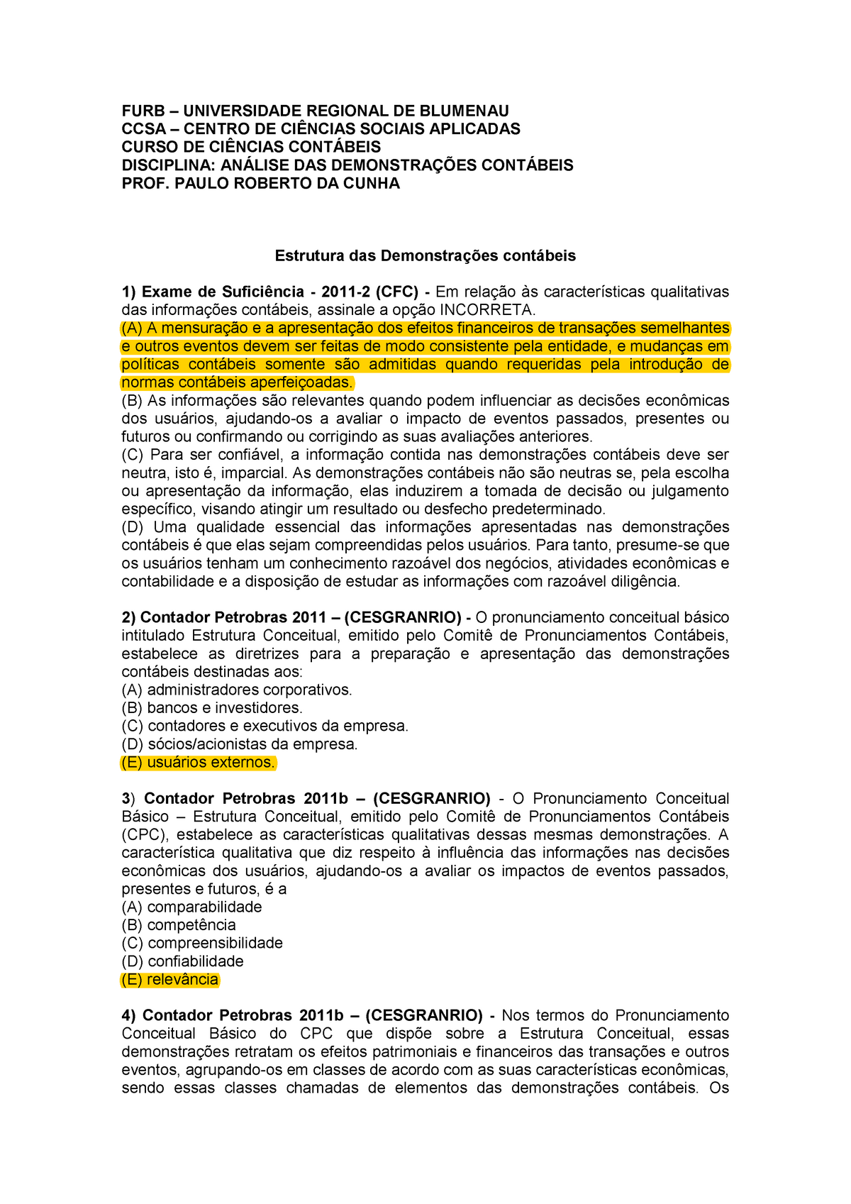 ER- PResolução GP 3 - Exame - Grupo III Na data da concentração empresarial  foi apurado um badwill - Studocu