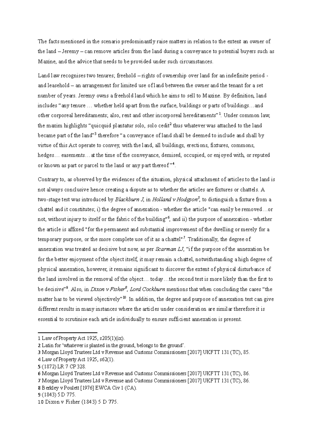 Property law essay examples image