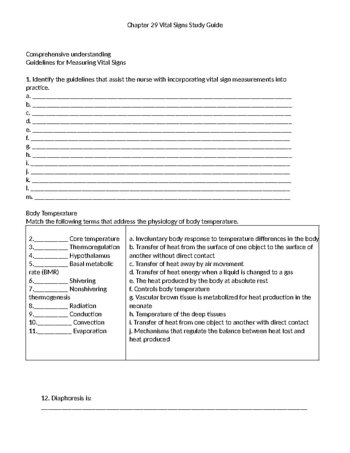 29 Vital Signs Study Guide - Comprehensive understanding Guidelines for ...