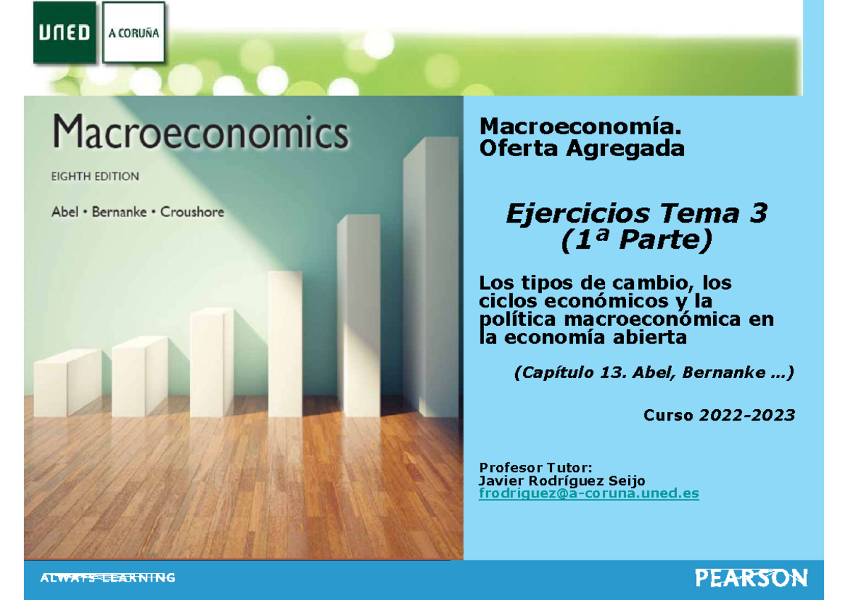 Tema 3. Los tipos de cambio. Prácticas 1 - Macroeconomía. Oferta