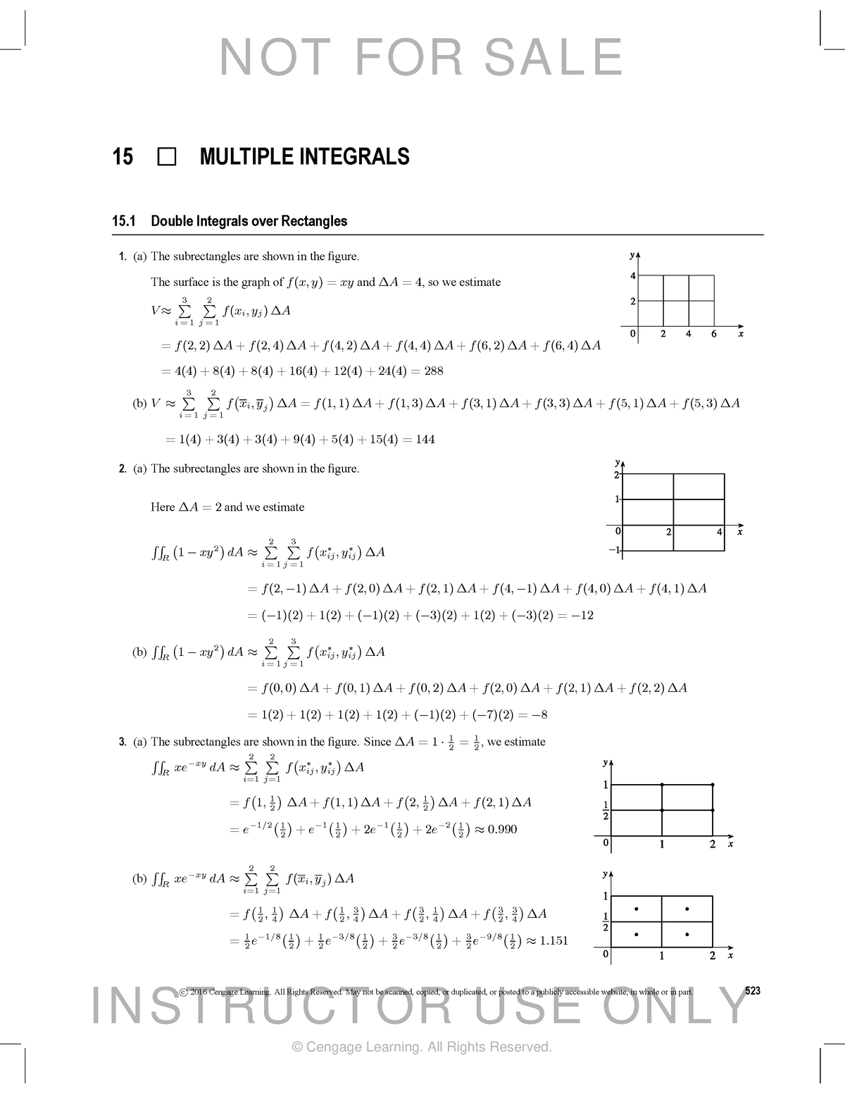 Chapter 15 CSM - 15 MULTIPLE INTEGRALS 15 Double Integrals Over ...