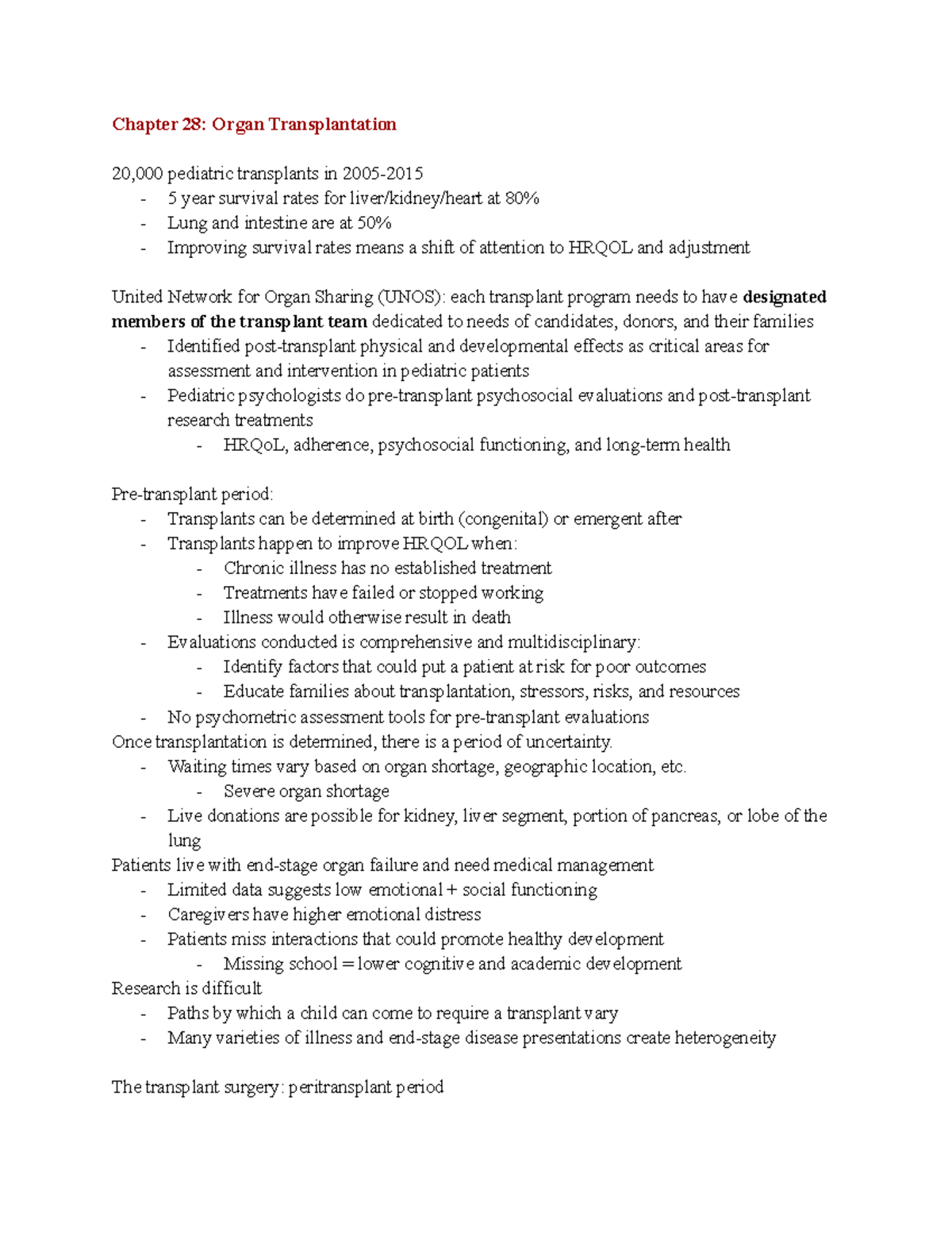 Ch. 28, 41 - These are relevant book and lecture notes combined by ...