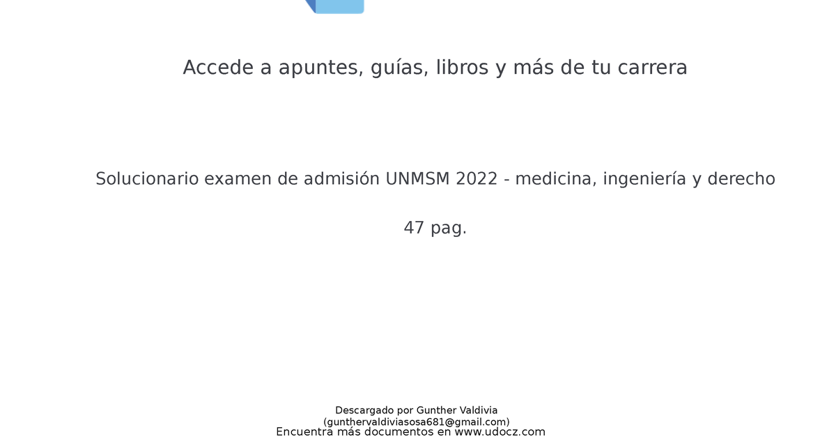 Solucionario Examen 376935 Downloadable 4511894 - Accede A Apuntes ...